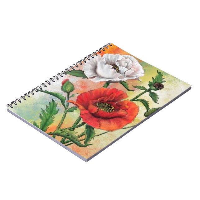 Poppies Notebook (Left Side)