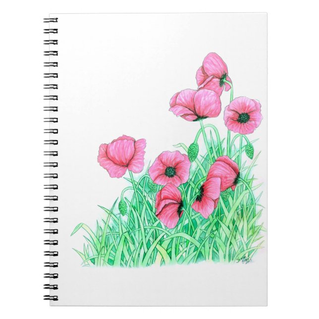poppies notebook (Front)