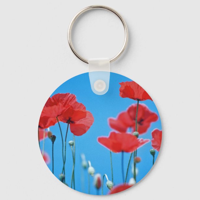 Poppies of Provence Keychain (Front)