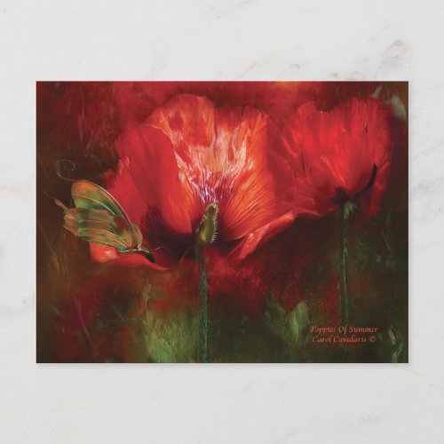Poppies Of Summer Art Postcard