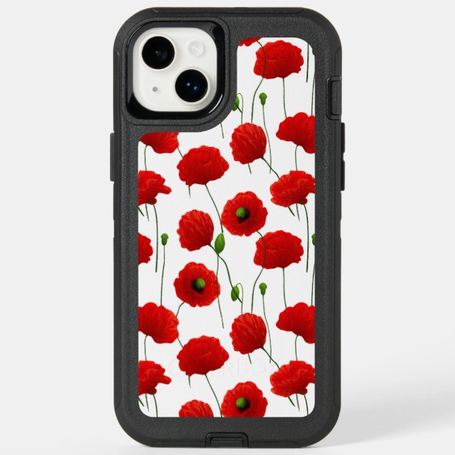 Poppies Otterbox iPhone Case (Back)
