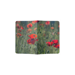 Poppies Passport Holder