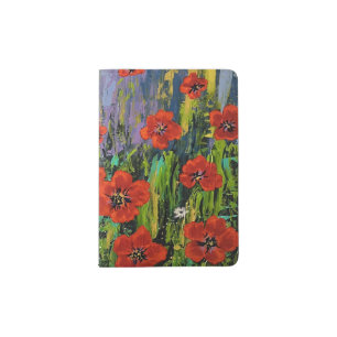 Poppies Passport Holder