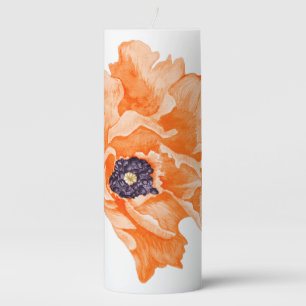 Poppies Pillar Candle