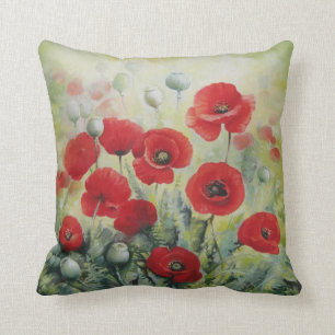 Poppies pillow