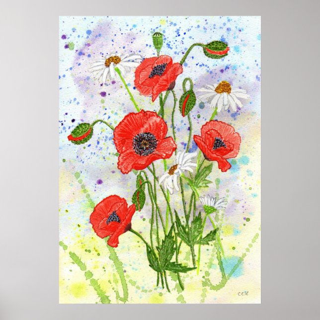 'Poppies' Poster (Front)