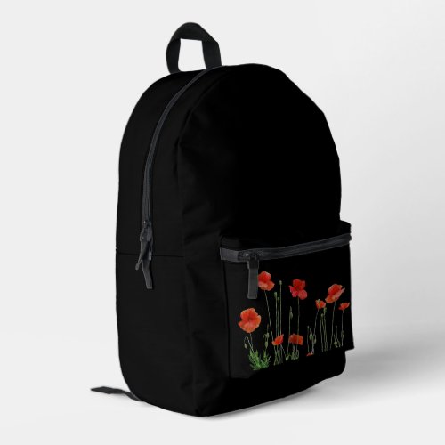 Poppies Printed Backpack