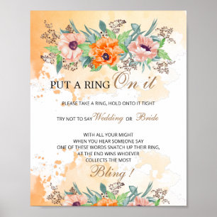 Poppies put a ring on it game  poster