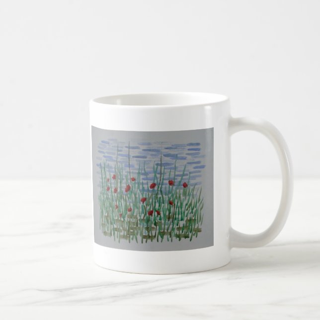 Poppies & Reeds Coffee Mug (Right)