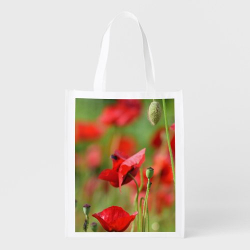 Poppies Reusable Grocery Bag