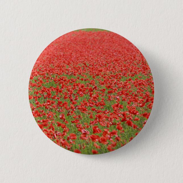 Poppies - thousands! button (Front)