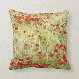 Poppies Throw Pillow