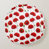 Poppies Throw Pillow