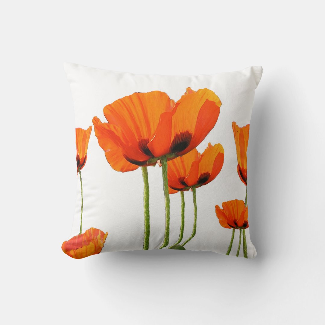 Poppies! Throw Pillow Zazzle