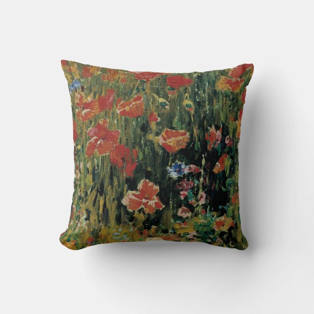 Poppies Throw Pillow (Front)