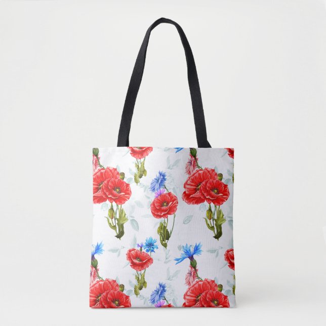 Poppies Tote Bag (Front)