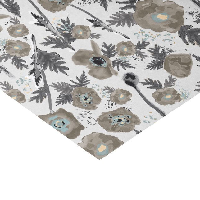 Poppies Watercolor Floral Pattern Gift Tissue Paper (Poppies Watercolor Floral Pattern Gift Tissue Paper from Studio Posies.)