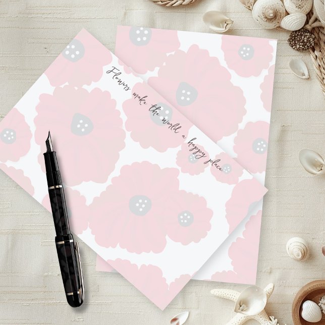 Poppies Writing Paper With Edge Text (Creator Uploaded)