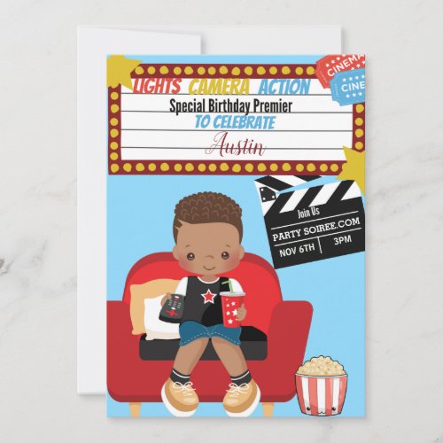 Poppin Birthday 3 Invitation Card