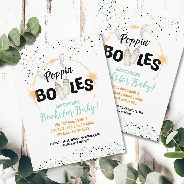 Poppin' Bottles and Stacking Books for Baby Card (Creator Uploaded)