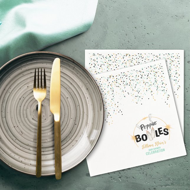 Poppin' Bottles Baby Shower  Napkins (Creator Uploaded)