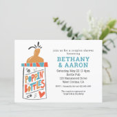 Poppin Bottles Couples Baby Shower Invitation (Standing Front)