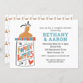 Poppin Bottles Couples Baby Shower Invitation (Front/Back)