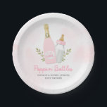 Poppin Bottles Girl Baby Shower Pink Paper Plates<br><div class="desc">Celebrate the impending arrival of your little one in style with these delightful pink paper plates featuring an adorable girl-poppin' bottles design. These plates will bring an extra level of fun and joy to the day. Be sure to complete the look with our matching cups and napkins! Matching items in...</div>