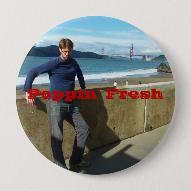 Poppin' Fresh Pinback Button (Front)