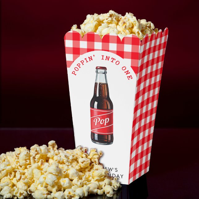 Poppin Into One Soda Plaid Red 1st Birthday Party Favor Boxes (Poppin Into One Soda Plaid Red 1st Birthday Party Favor Boxes
)