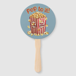 Poppin' with Style - "Pop to it!" Hand Fan