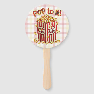 Poppin' with Style - "Pop to it!" Hand Fan