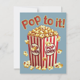 Poppin' with Style - "Pop to it!" Postcard