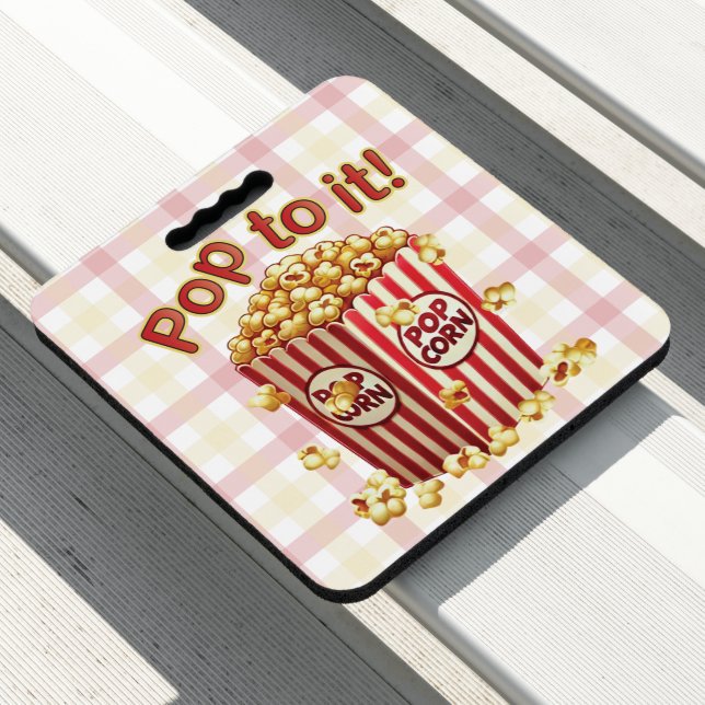 Poppin' with Style - "Pop to it!" Seat Cushion (In Situ)