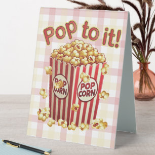 Poppin' with Style - "Pop to it!" Table Tent