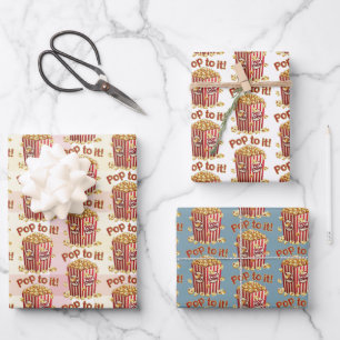 Poppin' with Style - "Pop to it!" Wrapping Paper Sheets