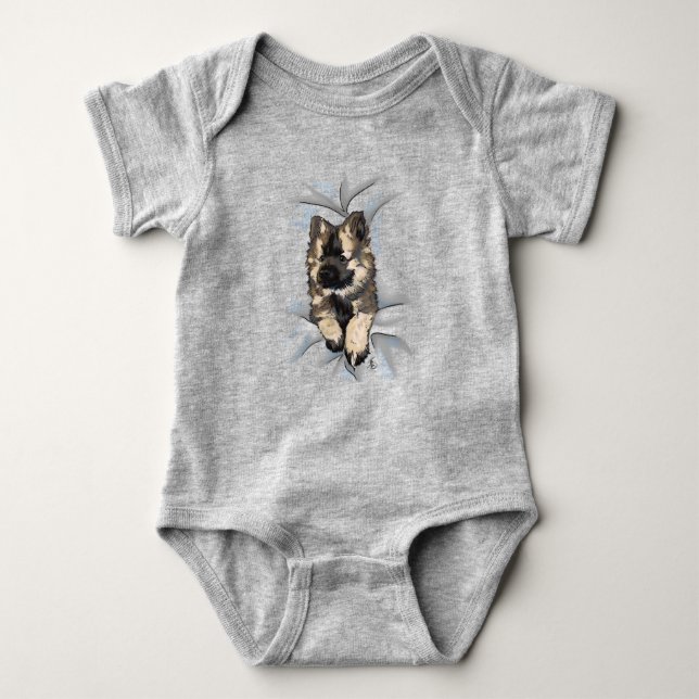 Popping Autumn Rain Baby Suit Bodysuit (Front)