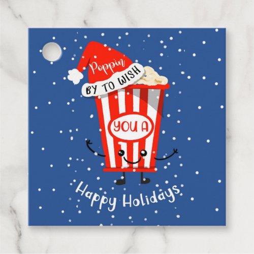 popping by to wish you a happy holidays card favor tags