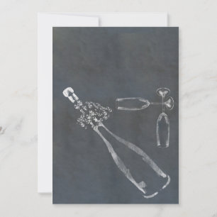 Popping Champagne Cork Invitation