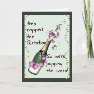 Popping Corks Funny Wedding Invitation