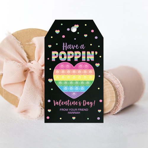 Popping Gift Tags Classroom Valentines Tag