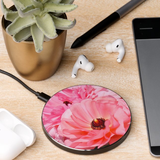 Popping in Pink  Wireless Charger (Desk 2)