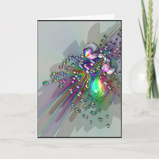 Popping the Cork - New Year Bubbles Holiday Card