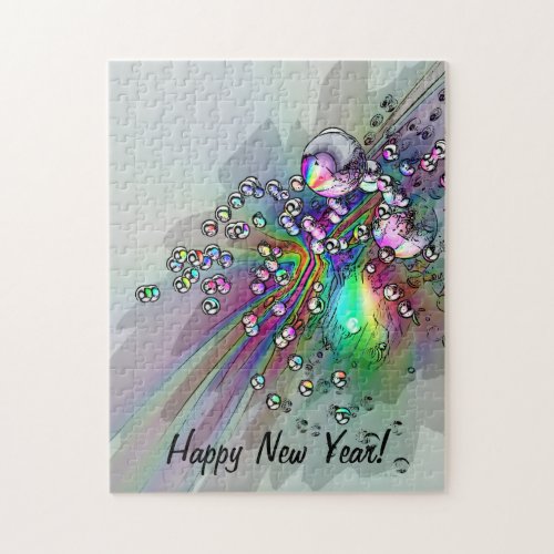 Popping the Cork _ New Year Bubbles Jigsaw Puzzle