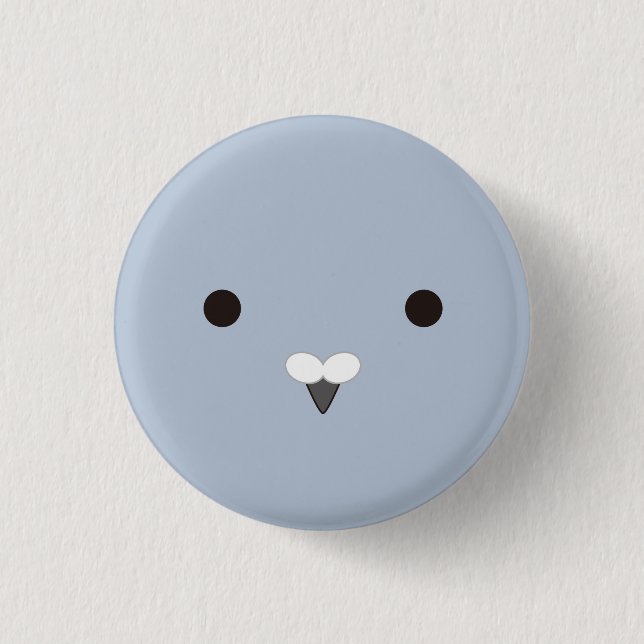 Poppo (Ash)-Coo! (gray) Button (Front)