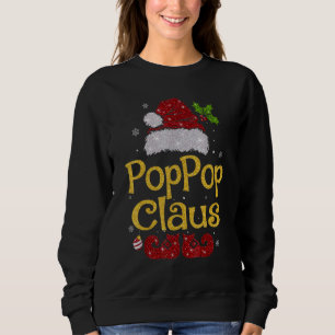 Poppop Claus Shirt Santa Hat Matching Christmas Fa