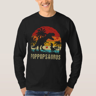 Poppop Dinosaur Kid Poppop Saurus 2022 T-Shirt