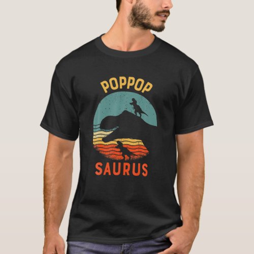 Poppop Dinosaur Poppopsaurus Matching Family T_Shirt