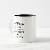 Poppop | Funny Grandfather Is For Old Guys Two-Tone Coffee Mug (Front Left)