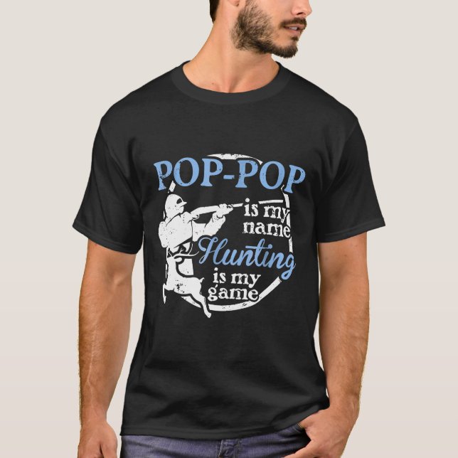 Poppop Hunting Shirt Fathers Day Gift From Son (Front)